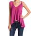 Free People Tops | Free People New Vibes Embellished High Low Sleeveless V-Neck Tank Top, Pink, S/P | Color: Pink | Size: S