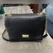 Kate Spade Bags | Kate Spade New York Black With Gold Chain-Link Strap Leather Crossbody Bag | Color: Black/Gold | Size: Os