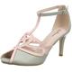 Joe Browns Damen Art Deco Occasion Shoes Peep-Toe Pumps, Multicolour (Pink/Grey), 41 EU