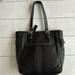 Coach Bags | Coach Purse Black Leather Shoulder Bag Patent Leather Trim Medium Size Euc | Color: Black | Size: Os