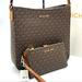 Michael Kors Bags | Michael Kors Large Messenger Crossbody Bag & Trifold Wallet Brown/Gold (Nwt) | Color: Brown/Gold | Size: Os