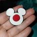 Disney Accessories | Disney Trading Pin Large Japanese Mickey Flag Exclusive | Color: Red/White | Size: Os