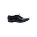 Attilio Giusti Leombruni Flats: Oxfords Chunky Heel Classic Black Solid Shoes - Women's Size 36 - Almond Toe