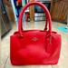 Coach Bags | Coach Red Grained Leather Margot Satchel | Color: Red | Size: Os