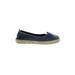 Boden Flats: Slip On Platform Boho Chic Blue Print Shoes - Women's Size 42 - Almond Toe