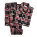 J. Crew Pants | New! J Crew Men's Medium M Pajama Set Flannel Black Red Plaid Nwt | Color: Black/Red | Size: M