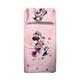 Minnie Mouse Single Bed Sheet, Single Bed Set, Disney Top Sheet, Fitted Sheet, Pillowcase, Pink, Disney, 100% Cotton, Official Product