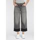 Weite Jeans HERRLICHER "Mäze Organic Denim Brushed" Gr. 27, N-Gr, grau (grey agate) Damen Jeans Weite