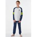 Schlafanzug SCHIESSER ""Nightwear"" Gr. 176, blau (nachtblau) Kinder Homewear-Sets Pyjamas