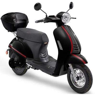 E-Mofaroller LUXXON "E 3000", schwarz, Elektromotorroller, 25 km/h, bis zu 65 km Reichweite, B:67,0cm H:109,5cm L:175,0cm