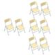 Abaodam 8 Pcs Dollhouse Folding Chair Tiny Doll Folding Chair Kids Foldable Chairs 12 Inch Doll Furniture Clear Tiny Chair Toys for Kids Toddler Chairs Bed Chair Toy Set Pvc Child Mini