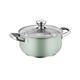 Stockpot 20cm/22cm Household Thickened Soup Pot 304 Stainless Steel Porridge Pot Two Ears Cooking Stew Pot with Lid Soup Pot (Size : 22cm)
