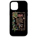 Hülle für iPhone 13 Pro 1 Korinther 13 Love Never Fails Love Bears All Things