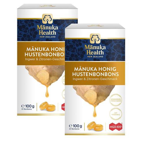 Manuka Health MGO 400+ Lutschbonb.Ingwer-Zitrone x2 2x100 g Bonbons