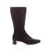 Ann Taylor Boots: Burgundy Solid Shoes - Women's Size 8 1/2 - Almond Toe