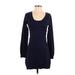 H&M Casual Dress - Sweater Dress: Blue Dresses - Women's Size X-Small