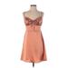 Fashion Nova Cocktail Dress - Mini Sweetheart Sleeveless: Tan Solid Dresses - New - Women's Size Medium