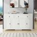 Nestfair Retro Style Large Storage Space Sideboard with Flip Door and 1 Drawer