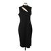 Halogen Casual Dress - Party Mock Sleeveless: Black Print Dresses - Women's Size Large