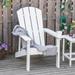 Portable Adirondack Chair Faux Wood Lounger Chair Waterfall-like Seat Campfire Chairs Beach Sun Lounger Sand Chair