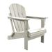 Panama Jack Polyresin Folding White Adirondack Chair - 30"L x 32"W x 36"H