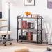 Bookcase, 3 Tier Industrial Bookcase, Wooden Rustic Open Bookcase - 3 Tier - 35"W