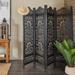 Brown MDF Traditional Room Divider Screen 72 x 80 x 1