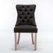 High-end Tufted Solid Wood Contemporary Flax Upholstered Linen Dining Chair