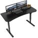 Electric Height Adjustable 63x32" Memory Stand Up Desk, Black Table Top, Black Frame, Touch Screen Preset Controller, 2E Series