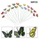 Piquets de papillon colorés pour jardinières de jardin décoration extérieure pots de fleurs