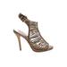 Schutz Heels: Brown Solid Shoes - Women's Size 6 - Open Toe