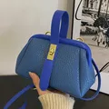 Pochette da sera da donna di marca borsa a tracolla bianca blu con manico corto 2023 borsa piccola