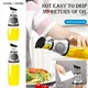 1/2pcs Oil Sprayer Superior Clear Glass Oil Vinegar Jug Dispenser Oil Meter Kitchen Large Opening