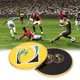 Sport Football Pattern Pick Edge Referee Side Toss Coin Football Whistle Loudly Fair Play Match