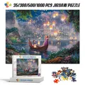 Disney Princess High Quality Cardboard Puzzles Tangled Anime Jigsaw Puzzle 1000 Pieces Puzzles for