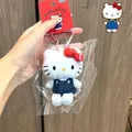 Hello Kitty Keychain Sanrio Accessories Plush toys kawaii kt Love Buckle Plush Doll Toys Fashion Bag