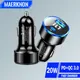 PD 20W USB Car Charger Fast Charging QC 3.0 Type C Car Phone Charger Adapter For Iphone 12 13 14 15