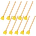 Sponge Brush with Wooden Handle Yellow Paint Pen Soft Drawing Toys Sponges Foam Painting for Oil