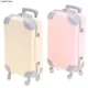 Mini Plastic Suitcase Luggage Doll Accessories Furniture Kids Toys Play House 3D Travel Train