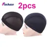 Flechazo Mesh Dome Wig Cap S/M/L Small Medium Large Head Wig Caps for Wig Making Easier Sew In Hair