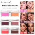 Hot Matte Embossed Blush Palette Rosy Blusher Facial Blush Powder High Pigmented Pink Coral Rouged