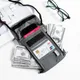 1 Pcs Waterproof RFID Nylon Storage Bag Travel Document Card Passport Bag Neck Wallet Money Document