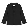 2023 New Wool Suit Casual Unisex Jacket Minimalist MM6 Deconstructionist Collarless Blazer Men's And