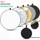 5 in 1 Collapsible Round Photography Reflector Photo Studio Outdoor Light Diffuser Multi-Disc With