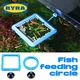 Aquarium Feeding Ring Fish Tank Station Floating Food Tray Feeder Square Circle Accessory Fish Food