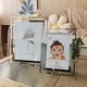 Acrylic Glass Picture Frame Silver Mirrored 10X15 15X20cm Photo Frame Stand Tabletop For Pictures