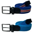 Men Belt Braided Elastic Belt for Men and Women Woven Canvas Belt Stretchy Comfort fit for Jeans