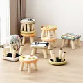 Minimalist Modern Foot Stool Wooden Portable Hallway Design Step Stools Mobile Creative Meubles De