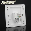 rj45 Socket Network panel jack modular 1 Port cat5e cat6 white Keystone pc Wall Face plate Faceplate