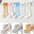 Socks For Baby Girl Baby Infant Girl Non-Slip Socks Knee High Lace Princess Socks Long Tube Booties